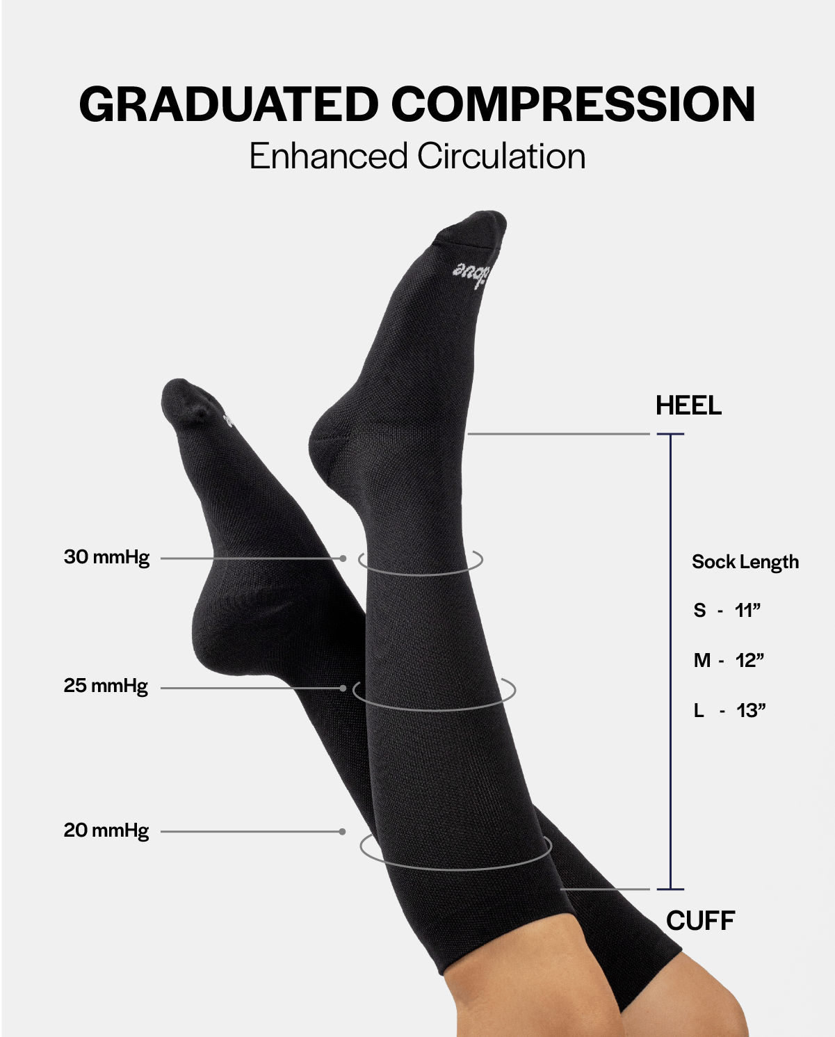 Clove_Compression_Sock_Black