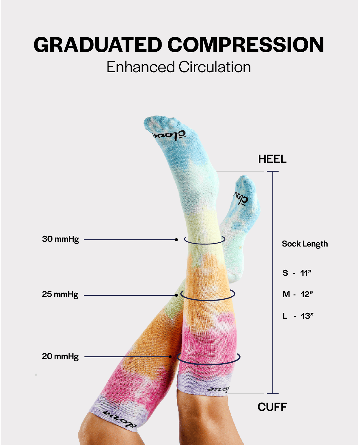 Clove_Compression_Sock_Rainbow_TieDye
