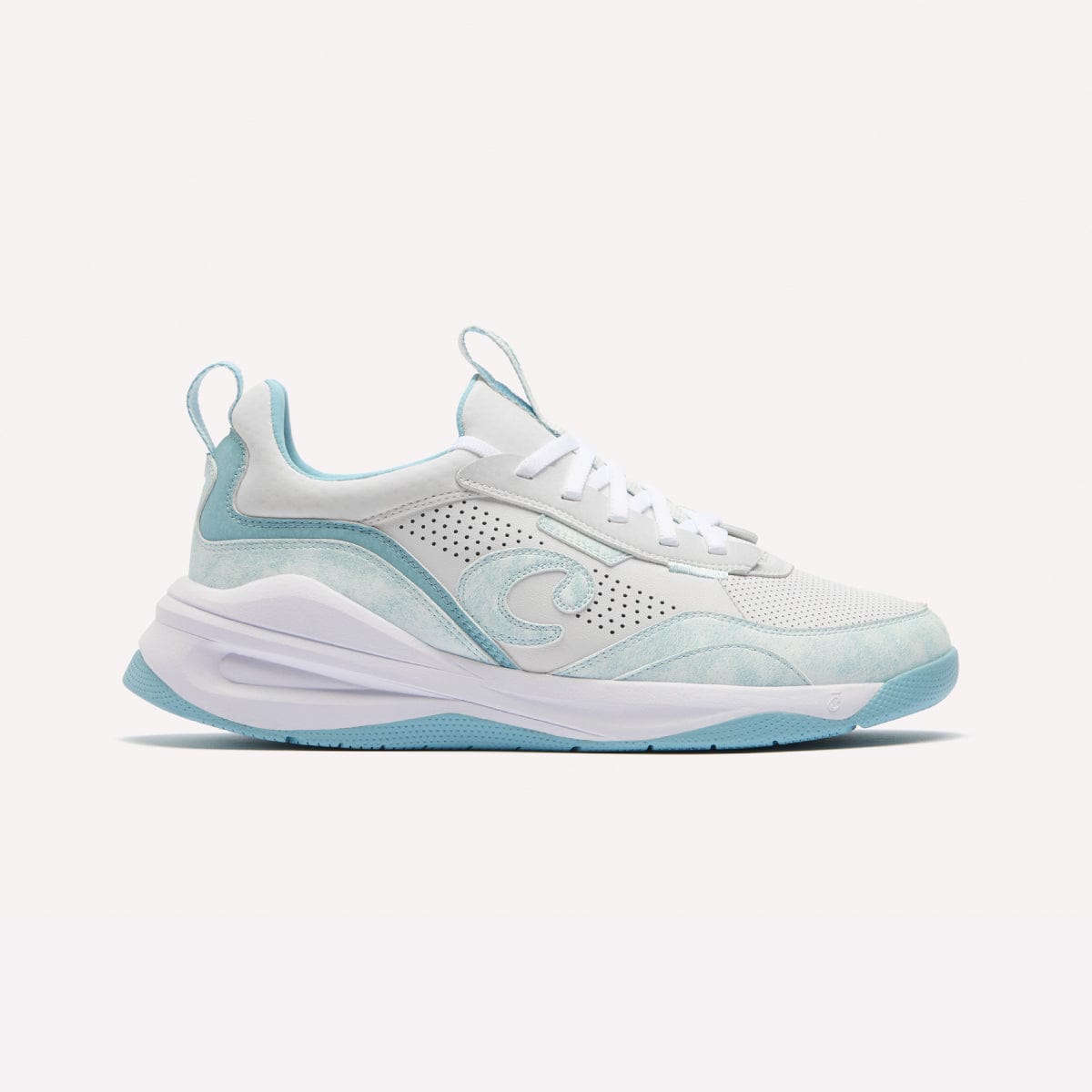White / Brushed Aqua